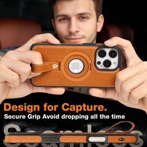 Capture Grip Loop Magnetic Stand phone case for iPhone 16 Pro Max